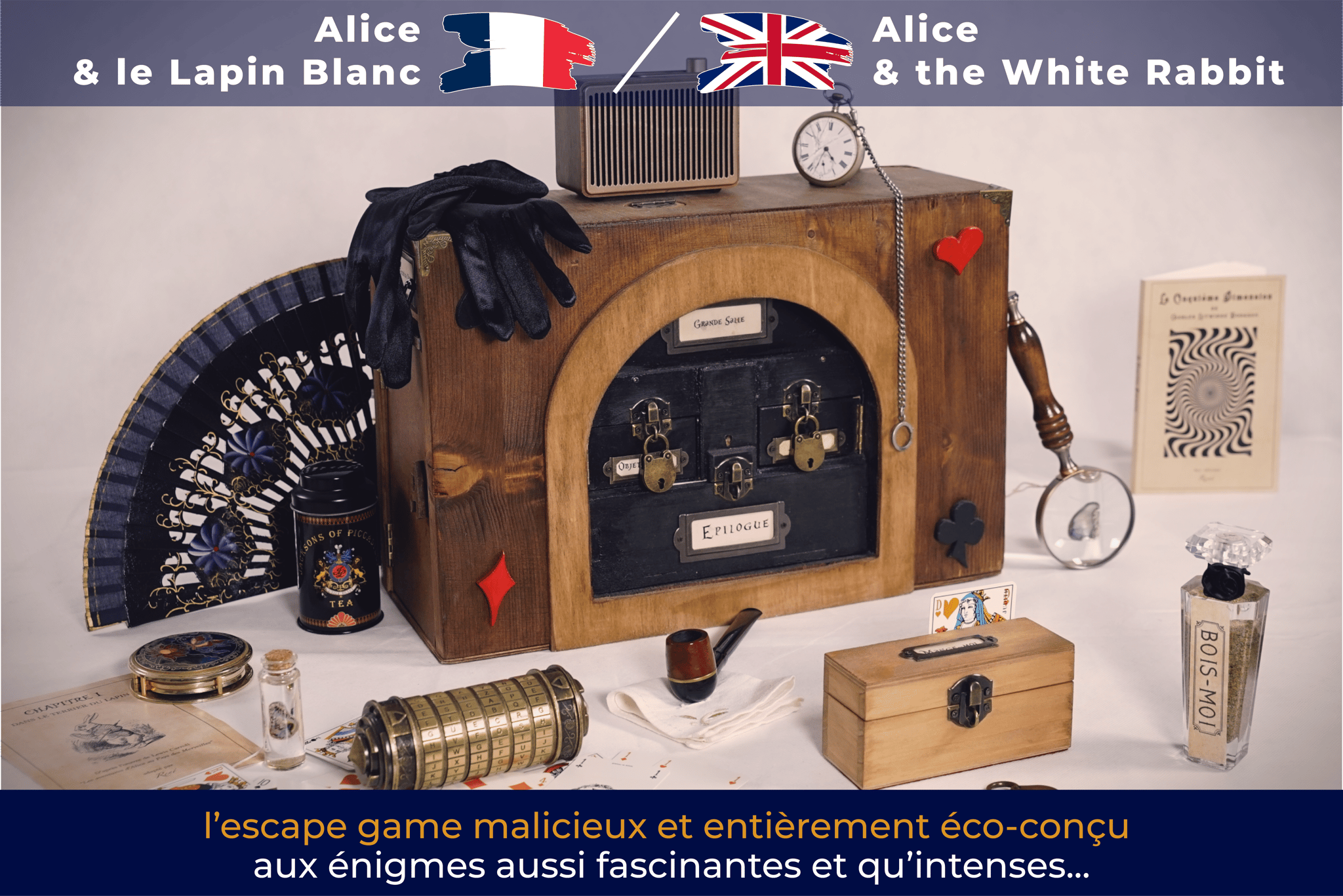Alice et le Lapin Blanc - Team Building Escape Game - Boulogne-Billancourt (92)