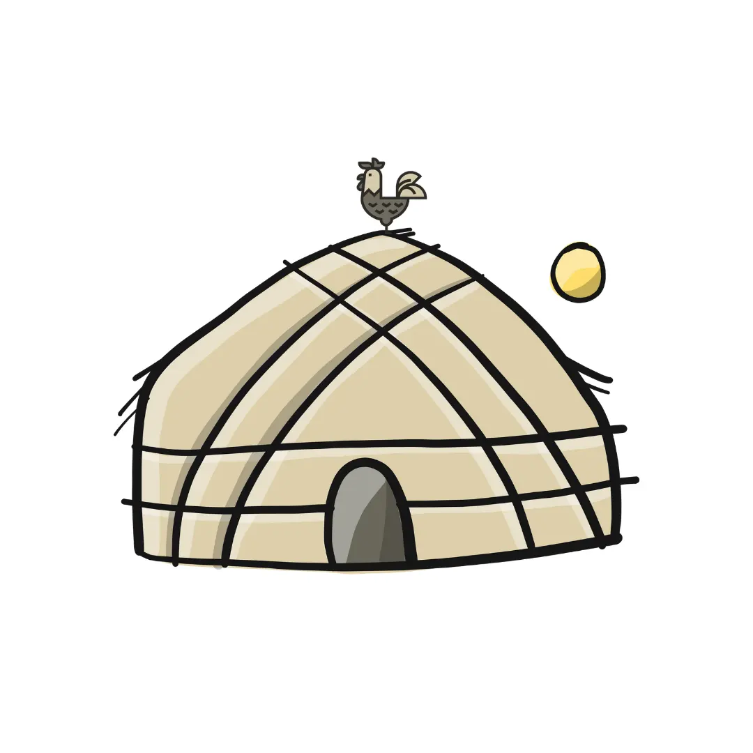 Une Poule sur une Yourte - Manoncourt-en-Vermois (Meurthe-et-Moselle)